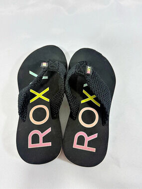 Roxy Girls Multicolor Platform Wedge Flip Flop